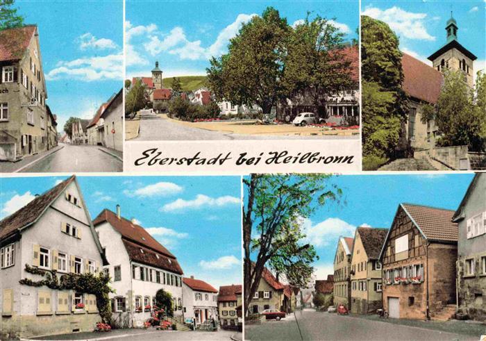Eberstadt Wuerttemberg Dorfstrasse Teilansichten Kirche