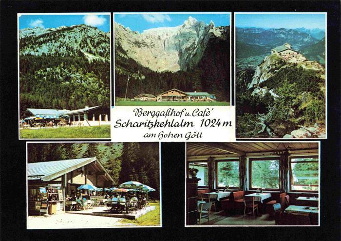 BERCHTESGADEN Bayern Berggasthof Scharitzkehlalm am Hohen Goll Terrasse Gaststub