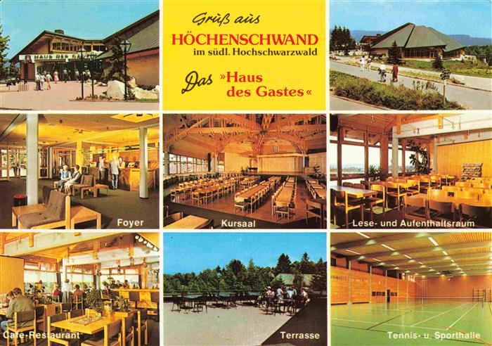 Hoechenschwand Schwarzwald BW Haus des Gastes Foyer Kursaal Leseraum Café Restau