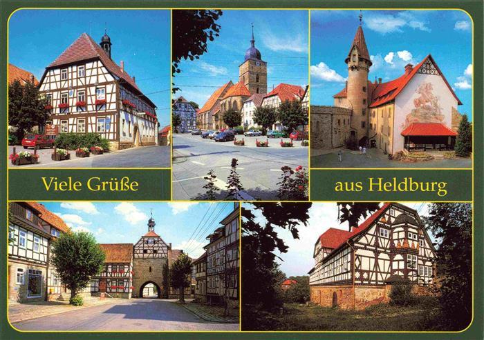 Heldburg Bad Colberg Rathaus Marktplatz Hofansicht Veste Hildburg Unteres Tor Eh
