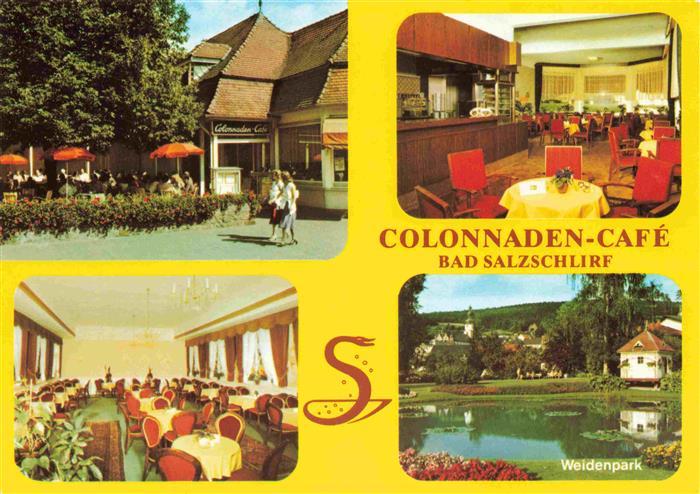 Bad Salzschlirf Kolonnaden Cafe Gastraeume Weidenpark