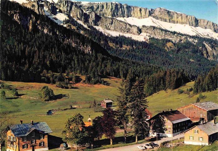 Tiefenbach Oberstdorf Blick auf Gottesackerwaende Berggasthaus Rohrmoos