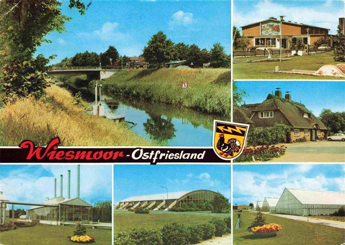 Wiesmoor Aurich Niedersachsen Kanal Minigolfplatz Hallen