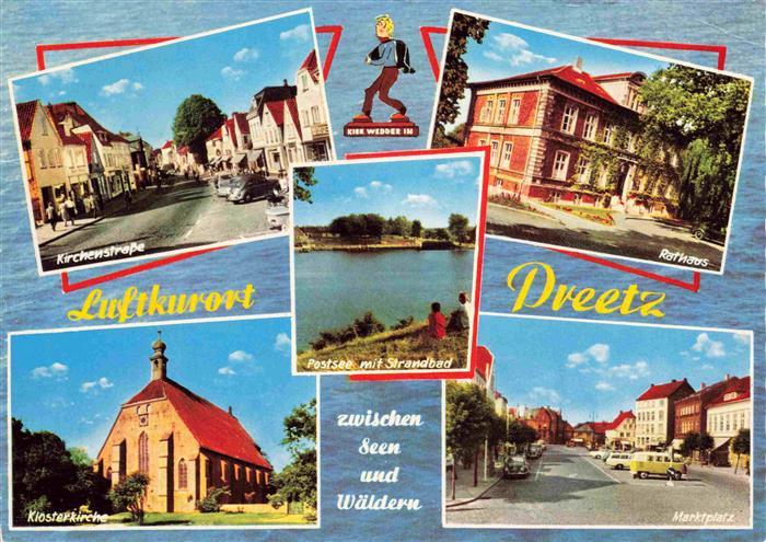 Preetz Holstein Kirchenstrasse Rathaus Klosterkirche Marktplatz