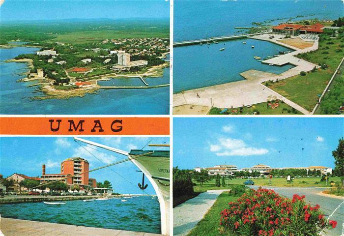 Umag Umago Istrien Fliegeraufnahmen Hafen Park