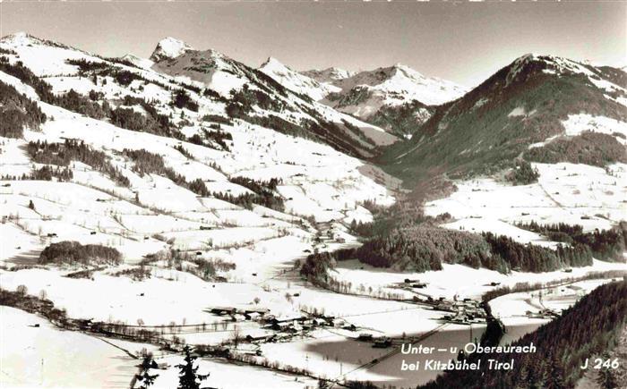 Unteraurach Kitzbuehel Tirol AT und Oberaurach Kitzbueheler Alpen