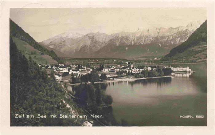 Zell See AT Panorama mit Steinernem Meer