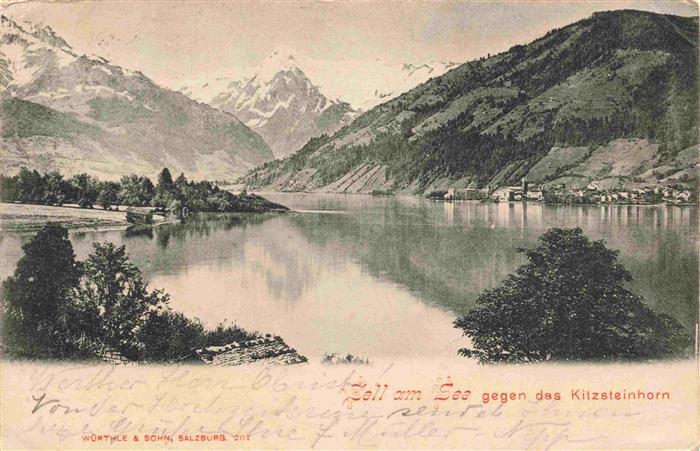 Zell See AT Panorama Blick gegen das Kitzsteinhorn Hohe Tauern