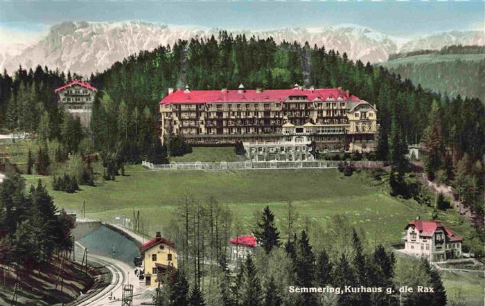 Semmering Niederoesterreich Kurhaus Panorama Blick gegen die Rax