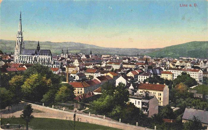 LINZ DONAU AT Stadtpanorama