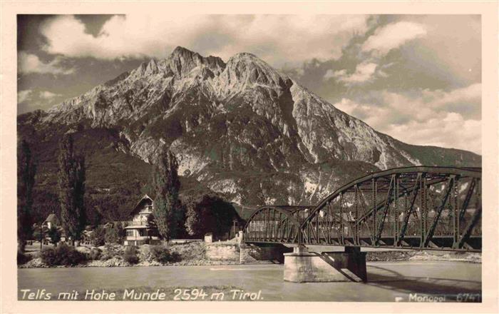 Telfs Tirol AT Panorama mit Hohe Munde