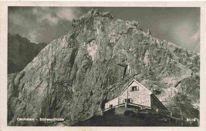 Ramsau Dachstein Steiermark AT Suedwandhuette Berghaus Dachsteingebirge