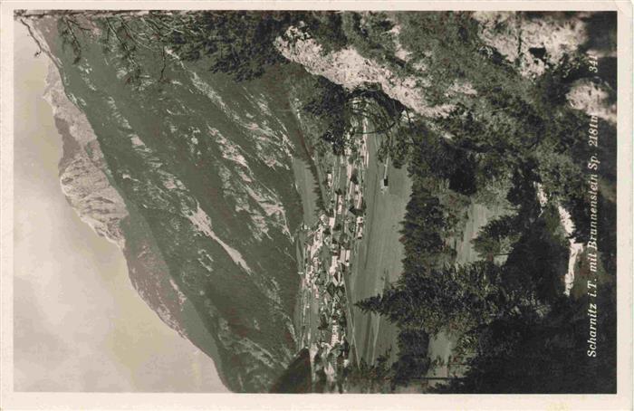 Scharnitz Panorama mit Brunnenstein Spitze