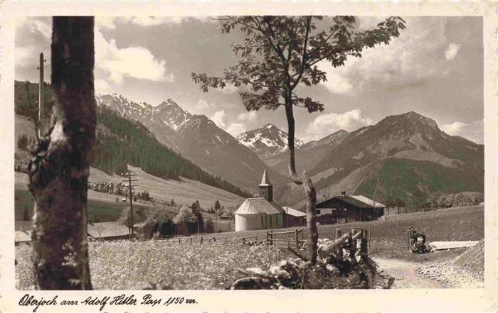Oberjoch Bad Hindelang Panorama Breitenberg Rotspitze Entschenkopf und Imberger