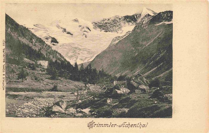 Krimml 1076m Pinzgau AT Panorama Krimmler Achenthal Gletscher