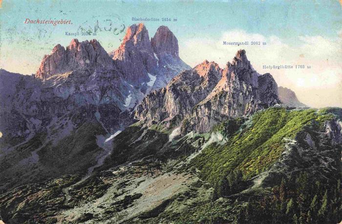 Dachstein Gebirge Steiermark AT Gebirgspanorama