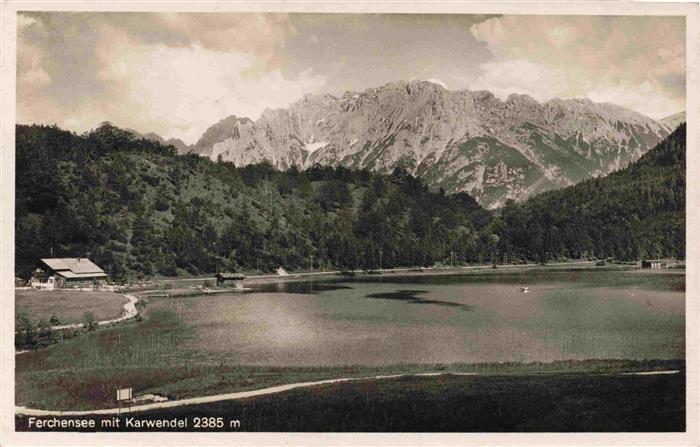 Ferchensee Karwendel Schwaz Tirol AT Panorama mit Karwendel