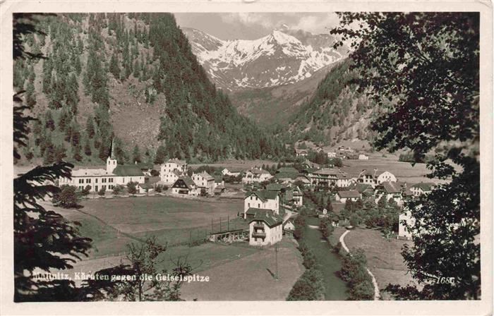 Mallnitz Tauernbahn Kaernten AT Panorama Blick gegen Geiselspitze