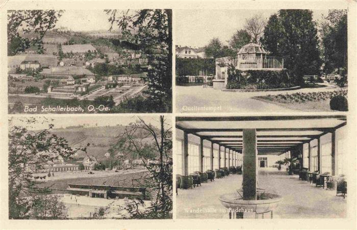 Bad Schallerbach Oberoesterreich AT Panorama Quellentempel Wandelhalle im Badeha