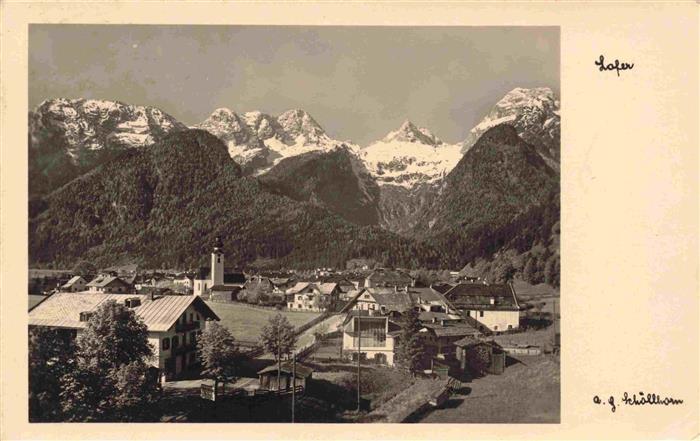 Lofer AT Panorama Blick gegen Loferer Steinberge