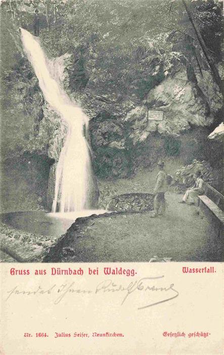 Duernbach Waldegg Niederoesterreich AT Wasserfall