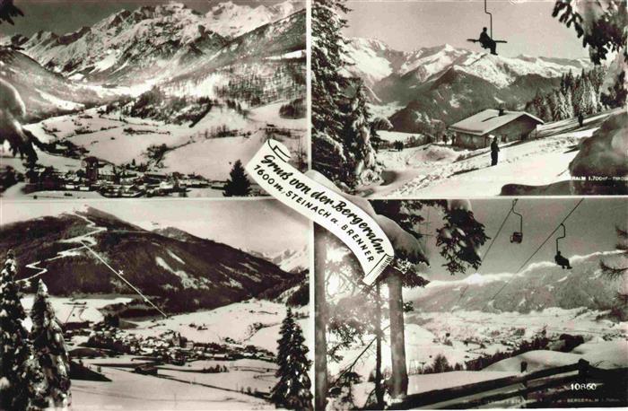 Steinach Brenner Tirol AT Panorama Blick von der Bergeralm aus Wintersportplatz