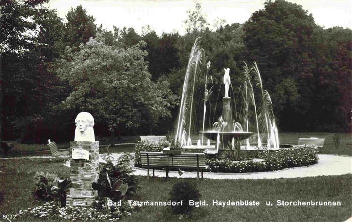 Bad Tatzmannsdorf Burgenland AT Haydenbueste und Storchenbrunnen
