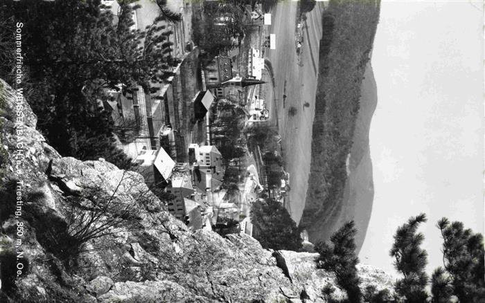 Weissenbach Triesting Niederoesterreich AT Panorama Blick ins Tal Sommerfrische