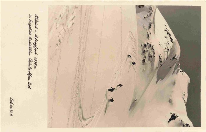 Soelden oetztal AT Abfahrt vom Rotkogljoch Skigebiet Hochsoelden oetztaler Alpe