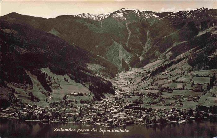 Zell See AT Panorama Blick gegen die Schmittenhoehe