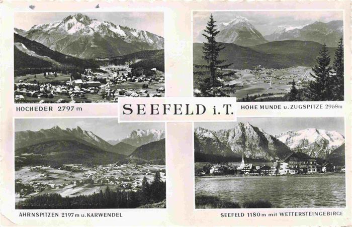 Seefeld Tirol Alpenpanorama Hocheder Hohe Munde Zugspitze Ahrnspitzen Karwendel