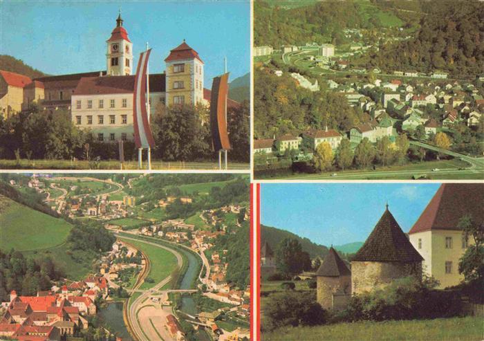 Lilienfeld Niederoesterreich AT Zisterzienserstift Blick gegen Marktl Stangental