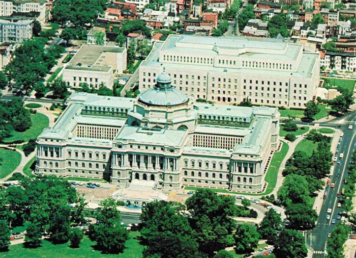 WASHINGTON DC USA Aerial view of the Library of Congress Main Building and Anne