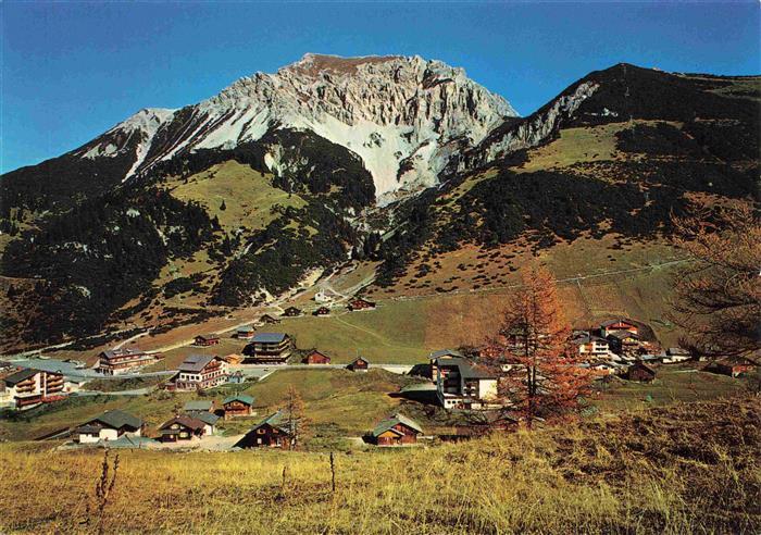 Malbun Triesenberg Liechtenstein Panorama mit Sesselbahn Sareiserjoch und Ochsen