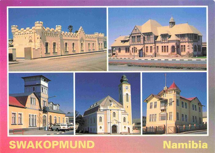 Swakopmund Namibia Gebaeude Alte Kaserne Gefaengnis Haus Altona Kirche Ritterbur