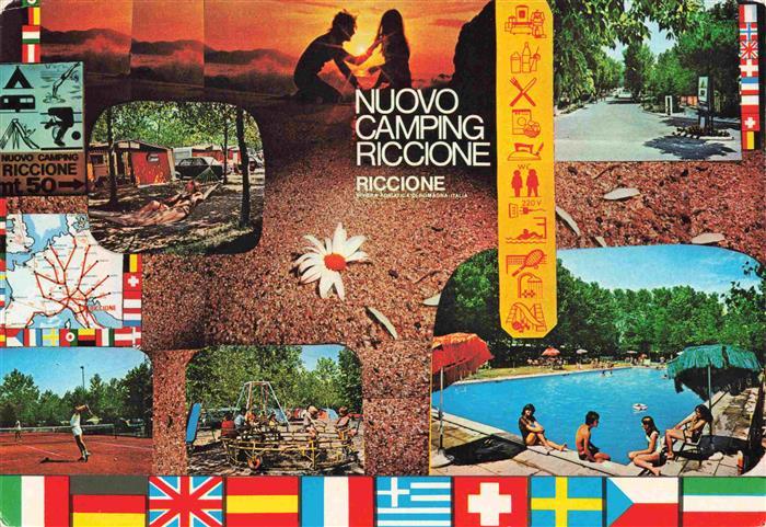 RICCIONE RIMINI IT Nuovo Caming Riccione Swimming Pool Kinderspielplatz Tennispl