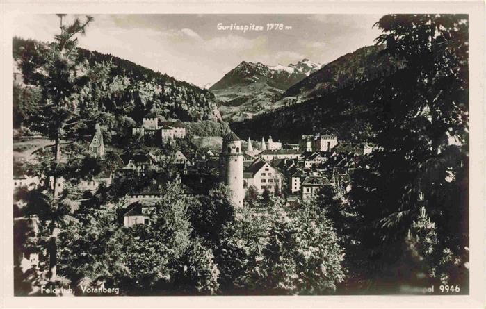Feldkirch  Vorarlberg AT Panorama mit Gurtisspitze