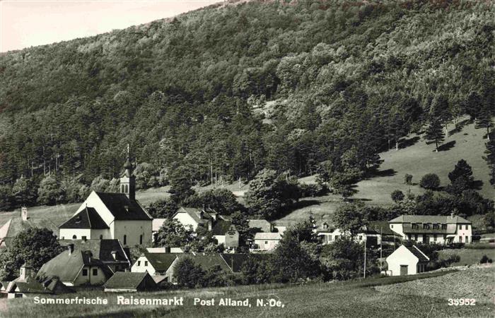 Raisenmarkt Alland Niederoesterreich AT Panorama Kirche