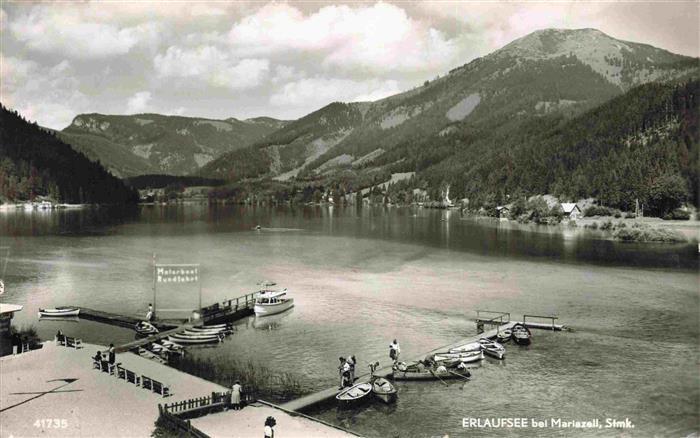 Erlaufsee Mariazell Steiermark AT Panorama Bootshafen