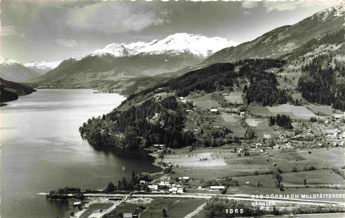 Bad Doebriach Millstaetter See Kaernten AT Fliegeraufnahme
