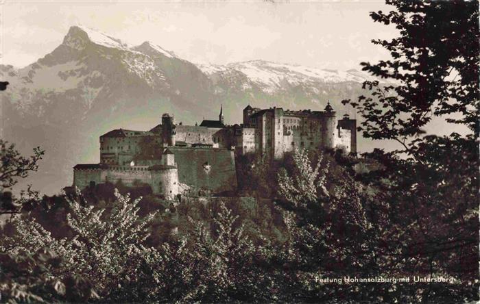 SALZBURG AT Festung Hohensalzburg mit Untersberg