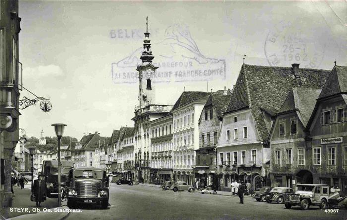 Steyr Enns Oberoesterreich Stadtplatz