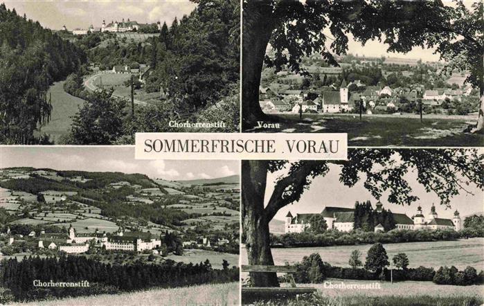 Vorau Steiermark AT Chorherrenstift Ortspartie Panorama