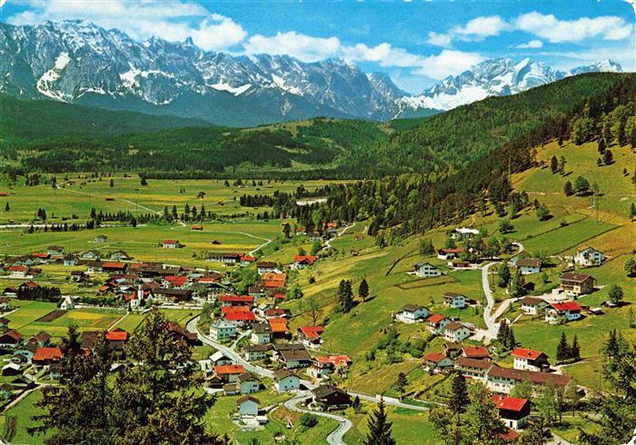Wallgau Garmisch-Partenkirchen Bayern Panorama vom Barmer Eck