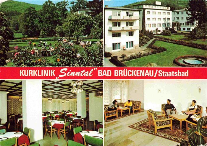 Bad Brueckenau Bayern Kurklinik Sinntal Gastraeume Park
