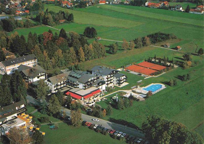 BAD WoeRISHOFEN Kur und Sporthotel Tanneck mit Sanatorium Fliegeraufnahme