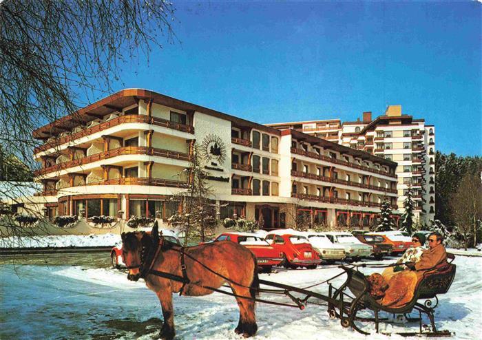 Luetzenhardt Waldachtal BW Hotel Sonnenhof Pferdeschlitten