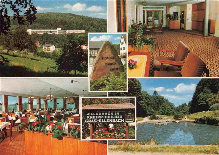 Gras-Ellenbach Grasellenbach Hotel Heinrich Gluecklich Kneipp Heilbad Speisesaal