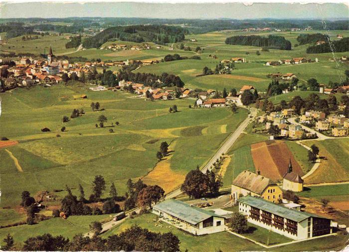 Teisendorf Oberbayern Fliegeraufnahme mit Kolping Ferienheim