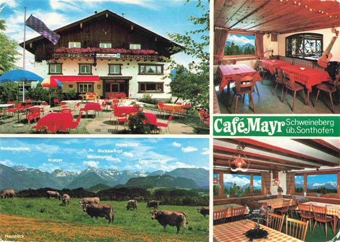 Schweineberg Cafe Mayr Gastraeume Hausblick